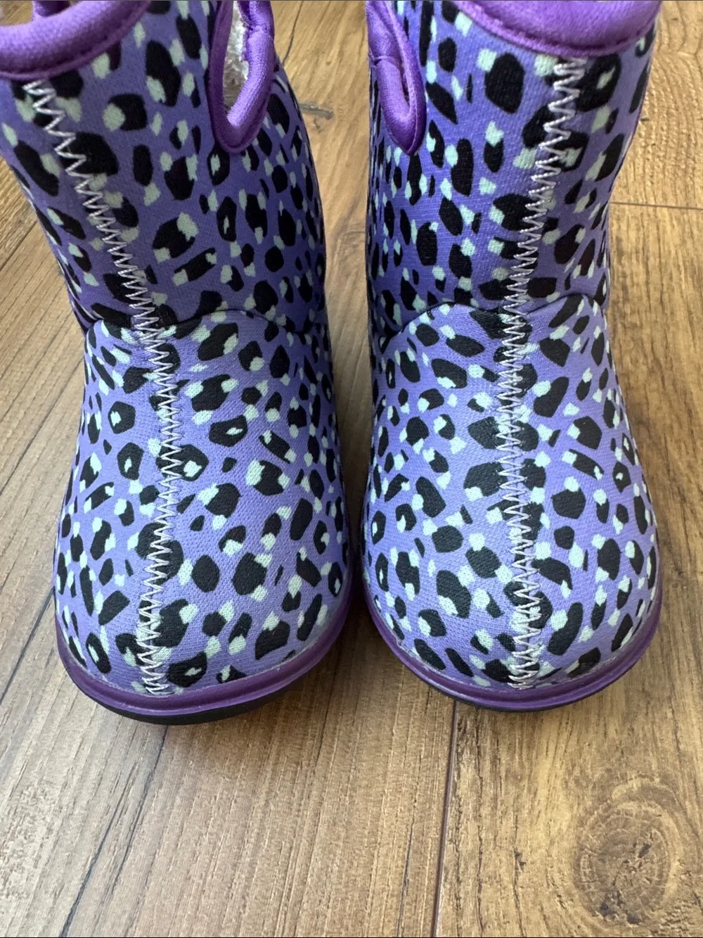 Baby Bogs toddler boots, purple, size 6